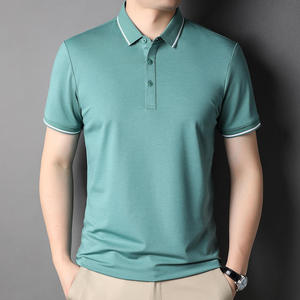Polo à manches courtes pour homme, style décontracté d'été, qualité supérieure, tissu en soie glacée, séchage rapide - Product Image 4