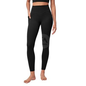 Teal Solid High Waist Yoga Pants Tummy Control Side Pockets Fitness <b>Leggings</b> <b>Women</b> Gym Workout Trousers Four-Way Stretch Quick - Product Image 2