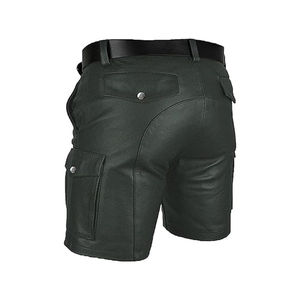Shorts en cuir pour hommes au design élégant, shorts en cuir pour femmes style streetwear, shorts en cuir de haute qualité - Product Image 5