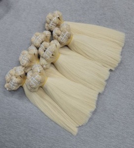 Extensions de cheveux humains de qualité supérieure, blondes, lisses, en mèches, avec pointes pleines, qualité premium pour bébés, fourniture directe usine - Product Image 2