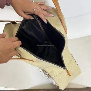 Sac à chaussures en cuir de vachette fait main, sac de rangement durable en toile pour chaussures, idéal pour les voyages, la gym, le travail, organisateur léger à fermeture éclair pour chaussures - Product Image 6