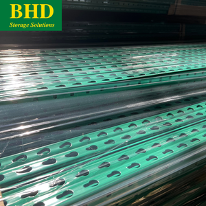 Powder Coating Heavy Duty Stainless Teardrop Pallet Rack Welded Upright Frame Corrosion Protection American Standard Made - Product Image 4