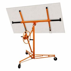 Sollevatore per Cartongesso da 16 Piedi con Ruote Bloccabili, Capacità 150 Libbre, per Costruzioni - Product Image 1