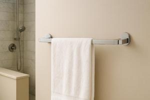 Wall Mounted Chrome Metal Modern Double <b>Hooks</b> Bathroom Robe <b>Hooks</b> with Eco-Friendly Corrosion Prevention and Easy Cleaning - Product Image 2