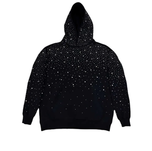 Sudadera con Capucha de Invierno Personalizada con Cristales Brillantes y Pedrería, Estilo Urbano Informal, 100% Cristal con Diseño Gráfico - Product Image 6