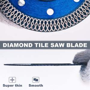 Lame de scie diamantée à segment de porcelaine super mince 4 pouces 105 mm 4.5" - Product Image 3