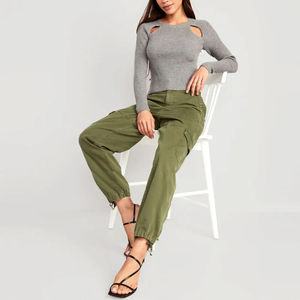 Pantalon cargo pour femme, coupe droite, imperméable et respirant, avec logo personnalisé, idéal pour l'hiver, haute qualité, service OEM, vente chaude - Product Image 3