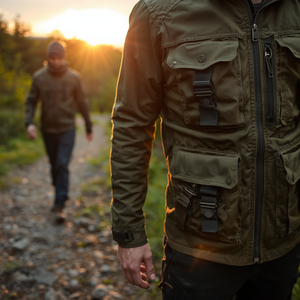 <b>Men</b> Tactical Style Jacket Multi Pocket Outdoor Windproof Casual Utility Outerwear OEM Wholesale Supply - Product Image 2
