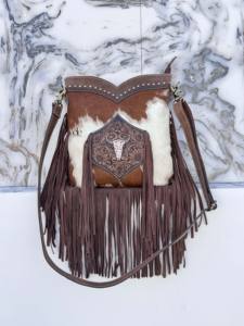 Bolso Bandolera de Cuero con Flecos Hechos a Mano, Bolso Elegante de Piel de Vaca para Mujer, Multiusos, ¡Gran Venta! - Product Image 5