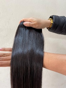 Mejor Precio Cabello Liso Natural 100% Sin Procesar Virgen Vietnamita de Alta Calidad Grado 10A Extensiones de Cabello Remy Base de Seda 100g - Product Image 2