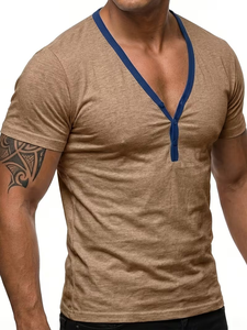 เสื้อยืดคอกว้าง แขนสั้น ทรงปกติ ผ้าฝ้ายออร์แกนิค 100% คุณภาพสูง ไม่ยับ เป็นมิตรกับสิ่งแวดล้อม น้ำหนัก 180 กรัม สำหรับผู้ชาย - Product Image 2