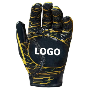 Blue Orange PU Baseball Softball Gloves with Logo Design for <b>Game</b> Use - Product Image 5