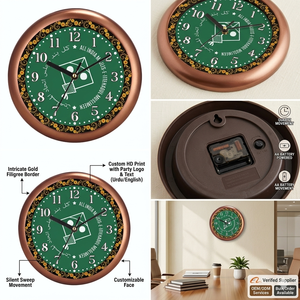 นาฬิกาแขวนผนังพิมพ์ลายสไตล์ธุรกิจสมัยใหม่ สำหรับวันแม่ ตกแต่งภายในอย่างมีสไตล์ - Product Image 2