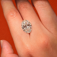 Toptan Oval Kesim Laboratuvarda Yetiştirilmiş Elmas 1.0CT EF Renk VVS2 Berraklıkta IGI Sertifikalı Klasik Takılar İçin Geçmeli Elmas