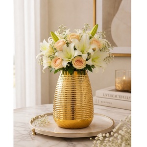 Premium Handmade Eco-Friendly High Quality Iron Floor Flower Vase Customizable Coastal Style Personalized Design for Home Office - Product Image 6