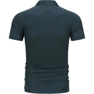 Camiseta de Golf para Hombre de Alta Calidad Marca Tall Man, Lisa, Teñida, Diseño Personalizado, Transpirable, de Secado Rápido, Tejido 100% Algodón - Product Image 3