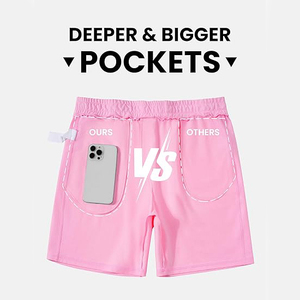 Shorts en toile superposés à double genouillère pour homme, style baggy, skateboard, streetwear Y2K, esthétique grunge, décontracté, longueur genou, uni, 100% coton - Product Image 5