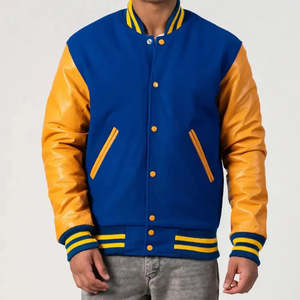 2026/2027 <b>Wool</b> High quality outdoor jacket for men OEM custom baseball varsity jacket 2025 new design jacket for men - Product Image 4