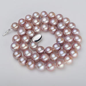 Collier de perles XL135-3910 version coréenne, vente chaude, perles d'eau douce violettes, accessoire haut de gamme, vente en gros - Product Image 4
