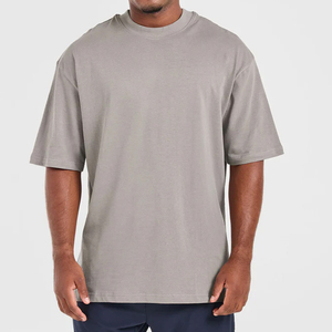 Camiseta de Manga Corta para Hombre, Cuello Redondo, Tejido de Algodón Tipo Waffle, Diseño Personalizado con Estampado de Letras, Corte Holgado - Product Image 1