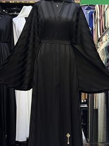 Dubai style <b>kaftan</b> Umbrella Abaya Stone Work Handmade <b>Sequined</b> Arabic Dubai Style Full Flare Nida Fabric Evening Party Dress - Product Image 4