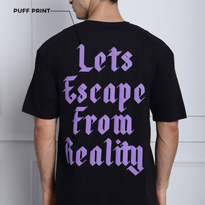 Camisetas lisas para hombre con estampado puff, camisetas gráficas personalizadas en blanco, camiseta de algodón con estampado puff para hombre - Product Image 3