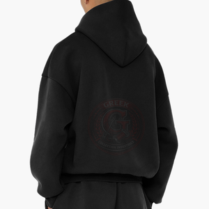 Sweat-shirt à capuche en molleton surdimensionné pour homme, en coton épais, à manches longues, pour un style décontracté et une mode urbaine moderne - Product Image 5