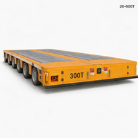 Vehículo Guiado Automatizado (AGV) Eléctrico Sin Rieles de 600 Toneladas, Personalizado en China, para Transporte de Transformadores de Energía en la Industria Manufacturera