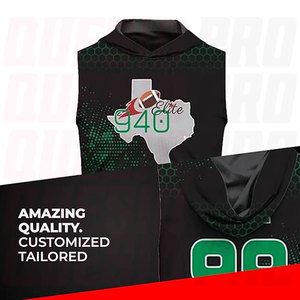 Nuevo Diseño de Camiseta con Capucha 7v7 para Fútbol Americano, Ropa Deportiva Personalizada para Hombre, Sublimación, Camiseta de Fútbol 7on7 con Nombre, Número y Logotipo - Product Image 4