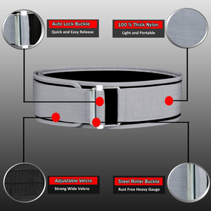 Self-Locking Weightlifting <b>Belt</b> 100% Nylon Auto Lock Buckle Lumbar Support Gym Powerlifting <b>Belt</b> Multi-Color OEM Wholesale - Product Image 5