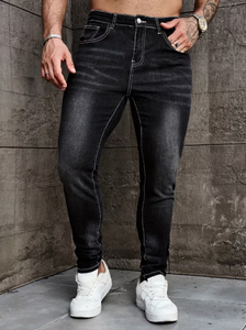 กางเกงยีนส์เดนิมทรงสลิมฟิตสำหรับผู้ชาย TRIBON SPORTS รุ่น Medium Wash แห้งเร็ว สวมใส่สบาย ผลิตจากผ้าฝ้ายคุณภาพสูง แฟชั่นขายส่ง - Product Image 5