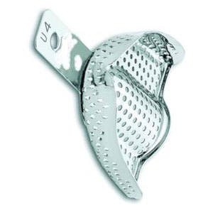 Bandeja de Impresión Dental Premium con Borde U4, Sólida, Talla Superior S, de Acero Inoxidable, Reutilizable, Autoclavable, Sin Perforaciones - Product Image 2