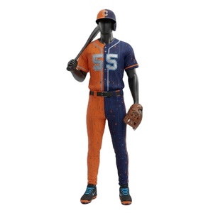 Uniforme de Béisbol Totalmente Personalizado para Equipos Adultos, Conjuntos Transpirables 100% Poliéster con Colores Duraderos y Costuras Resistentes - Product Image 1