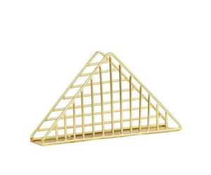 Porta Servilletas Triangular Negro Mate, Moderno Soporte Geométrico de Metal para Servilletas, Organizador de Papel de Lujo para Mesa, Decoración para Cocina o Cafetería - Product Image 3