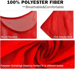 Custom 100% Polyester Reversible Short Sleeve Printed Breathable Lightweight <b>Training</b> Vests Soccer Sport <b>Bibs</b> - Product Image 4