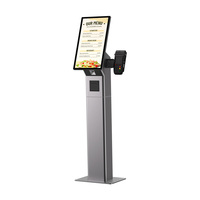 Kiosco de Autoservicio Android 13 de 21.5 Pulgadas con Impresora de 80 mm y Escáner NFC para Pedidos en Restaurantes HSK-KA21