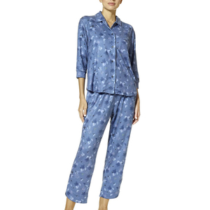 <b>Custom</b> Logo Mens Sleepwear Cotton <b>Pajama</b> Set Casual Nightwear OEM <b>Manufacturer</b> Supplier - Product Image 2