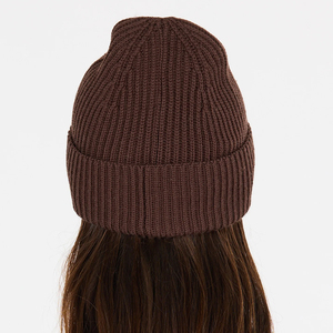 New Arrival Beanie <b>Hat</b> Solid Color Ribbed Warm <b>Winter</b> Cap Casual Style Adult Size 56-58CM - Product Image 3