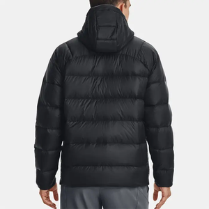 2025 ODM Design Custom Unisex Outdoor Winter <b>Waterproof</b> Heated Hooded Reversible Puffer <b>Warm</b> Jacket Coat - Product Image 3