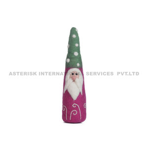 Adorable Gnome de jardin léger en feutre de laine Gnomes de Noël fabriqués au Népal Cadeau nordique fait main pour étagères de Noël Décor de cheminée Elfe - Product Image 4