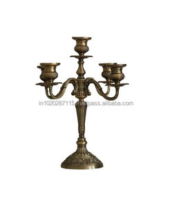 Candelabros de latón de diseño clásico europeo ideales para cenas formales casas vintage y exhibiciones de velas de boda - Product Image 3