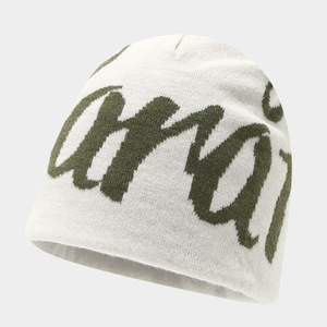 Bonnet réversible en jacquard à lettres style streetwear, 100% acrylique, unisexe, hip-hop, skateboard, plage, voyage - Product Image 4