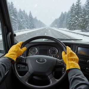 Cowhide Grain <b>Driver</b> <b>Gloves</b> Heat & Spark Resistant Heavy Duty High Performance Outdoor Activities Hand Protection - Product Image 3