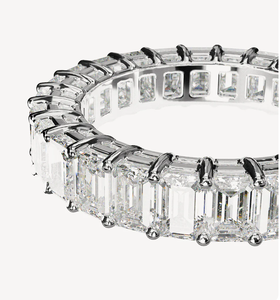 Bague de fiançailles en argent sterling avec diamant taille émeraude certifié IGI, bijou de luxe éternel - Product Image 3