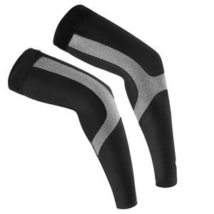 Manchons de cyclisme anti-UV unisexe pour adulte, noir et gris, en Spandex et Polyester - Product Image 3