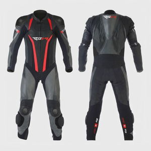 Premium Cowhide/Kangaroo MotoCP Racing Suit Jumpsuit/Traje with CE Armor Protection Approved Gear - Product Image 1