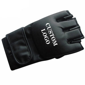 Guantes de MMA de Alta Calidad Más Vendidos, Personalizados, de Medio Dedo, Transpirables, de Cuero, con Cierre de Cordones, Wize - Product Image 6