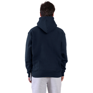 Sudadera con Capucha Premium de Alta Calidad para Hombre, Color Azul Marino, Talla Grande, 500 g/m², Felpa de Algodón, con Logotipo Personalizado - Product Image 3