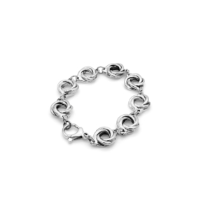 Pulsera de eslabones en espiral de cuerda trenzada - Product Image 1