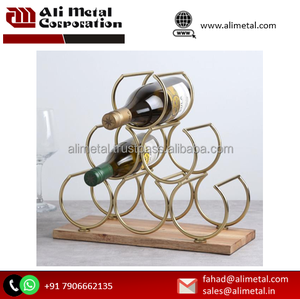 ขาตั้งไวน์หวีน้ําผึ้งที่เรียบง่ายทันสมัยที่วางไวน์ตกแต่งสําหรับตกแต่งห้องนั่งเล่นและตกแต่งงานปาร์ตี้ปรับแต่งได้ - Product Image 5